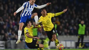 Thiago Silva lors de Brighton-Chelsea en Premier League