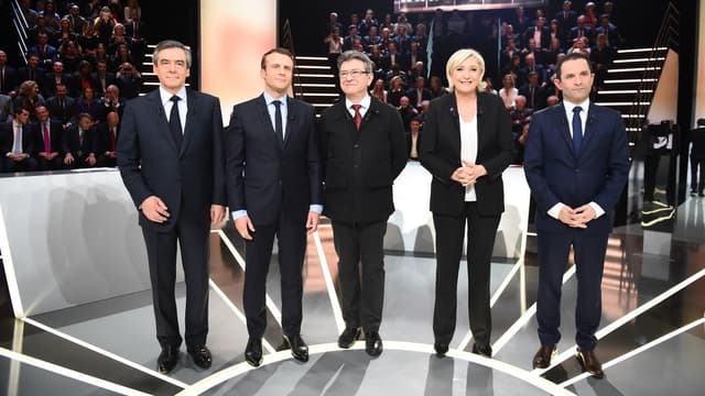 Les cinq candidats qui ont fait l'objet d'une étude du Coe-Rexecode