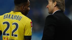 Cédric Bakambu et Hervé Renard