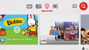 YouTube Kids propose une sélection de vidéos pour enfants.