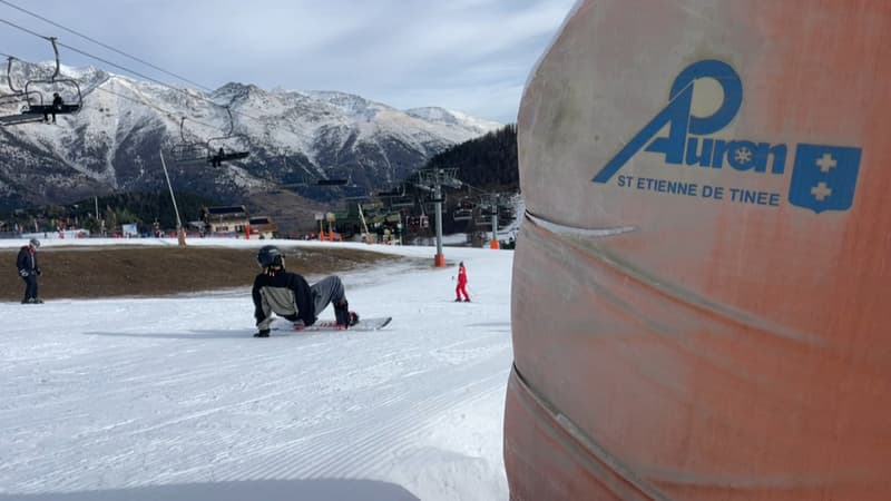 La station d'Auron à Saint-Etienne-de-Tinée (Alpes-Maritimes).