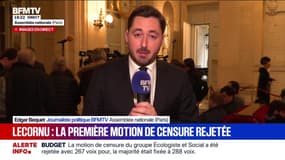 La motion de censure déposée contre Sébastien Lecornu par la gauche non socialiste rejetée par l'Assemblée nationale