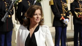 Valérie Trierweiler, compagne du président de la République François Hollande arrivant au Palais de l'Elysée en mai 2012