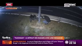 "Fleximan" : il détruit des radars avec une meuleuse