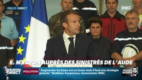 Président Magnien ! : Emmanuel Macron auprès des sinistrés de l'Aude – 23/10