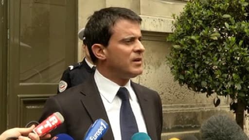 Manuel Valls, vendredi 10 mai, au ministère de l'Intérieur