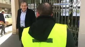 Alain Finkielkraut a été injurié samedi 16 février lors d'une manifestation de gilets jaunes à Paris. - BFMTV