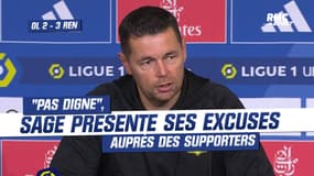  OL 2 - 3 Rennes : "Pas digne", Sage présente ses excuses auprès des supporters pour la première période 