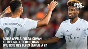 Équipe de France : Aouar appelé, retours de Pogba Tolisso et Coman dans une liste élargie à 24