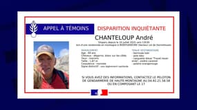 Un appel à témoins diffusé par la gendarmerie des Hautes-Alpes le 11 juillet 2025