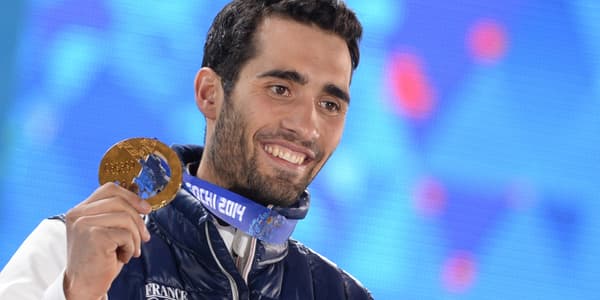 Martin Fourcade médaillé d'or lors de l'épreuve du 20km biathlon, le 14 février, à Sotchi. Martin Fourcade médaillé d'or lors de l'épreuve du 20km biathlon, le 14 février, à Sotchi.