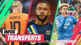 Mudryk, Memphis, Rutter : les 5 infos mercato du 15 janvier (12h) 