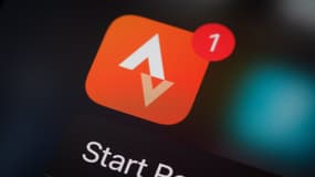 L'application Strava (illustration)