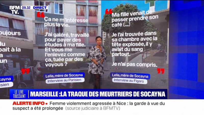 LES ÉCLAIREURS - Marseille: le témoignage de la mère de Socayna, morte à cause d'une balle perdue lors d'une fusillade