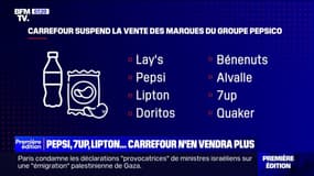 Lay's, Doritos, Lipton... Carrefour suspend la vente de huit produits du groupe PepsiCo, à cause d'une "hausse des prix inacceptable"