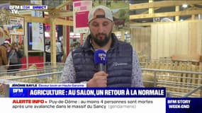 Salon de l'agriculture: "Hier, j'ai vu des agriculteurs qui ne respectaient pas les agriculteurs", affirme Jérôme Bayle, éleveur bovin