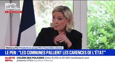 Déserts médicaux: "Je regrette beaucoup que le gouvernement ait fait le choix de limiter ce cumul emploi-retraite", déclare Marine Le Pen