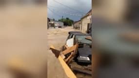 Des inondations ont touché la Haute-Marne après un important épisode orageux le samedi 20 juillet, notamment à Meures.