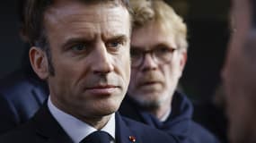 Le président de la République Emmanuel Macron au salon de l'agriculture le samedi 25 février 2023.