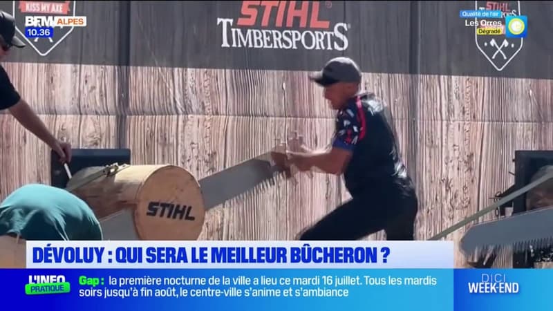 Le Dévoluy accueille les championnats de France de bûcheronnage sportif