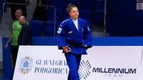 Manon Deketer lors des championnats d'Europe de judo, le 24 avril 2025