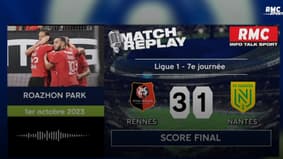 Ligue 1 : Rennes victorieux 3-1 du derby face à Nantes, le goal replay RMC