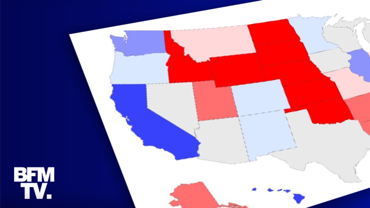 Carte des sondages de l'élection présidentielle américaine. Carte des sondages de l'élection présidentielle américaine.