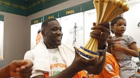 Emerse Faé après la victoire de la Côte d'Ivoire à la CAN, le 11 février 2024.