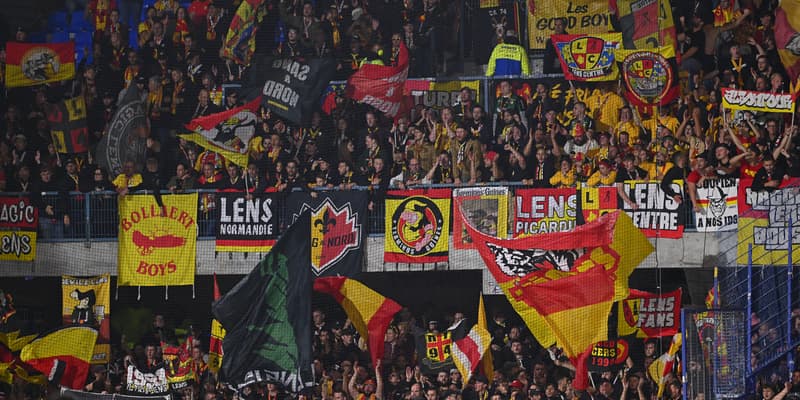 Les supporters lensois lors du match de Ligue 1 face à Auxerre le 4 octobre 2025