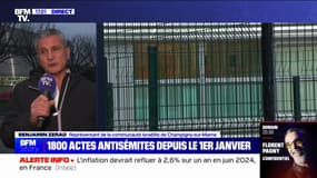 Menaces antisémites dans une crèche: "C'est une situation qui commence à être très pesante", affirme Benjamin Zerad (représentant de la communauté israélite de Champigny-sur-Marne)