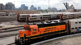 Une locomotive BNSF, le 13 septembre 2022 à Chicago, aux États-Unis. (photo d'illustration)