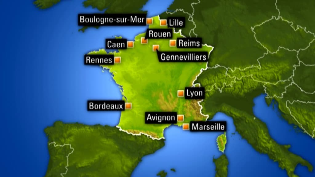 Les principaux points de blocage, lundi matin.