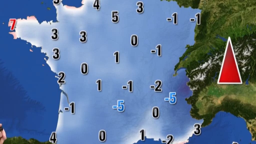Les températures ce lundi 04 décembre en matinée