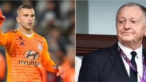 Anthony Lopes et Jean-Michel Aulas