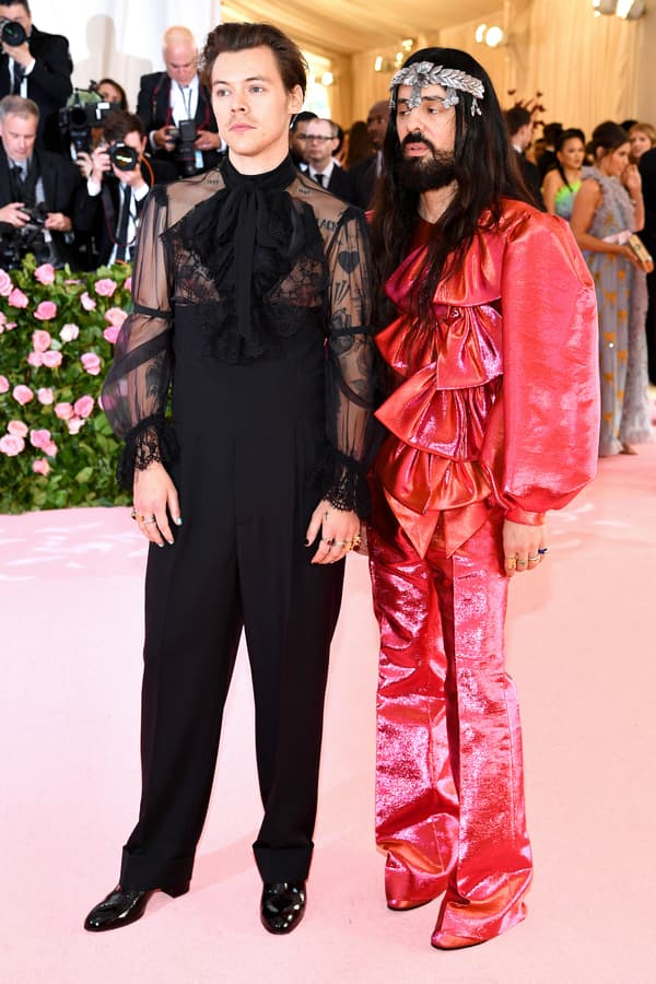 Harry Styles et Alessandro Michele lors du Met Gala à New York en 2019.