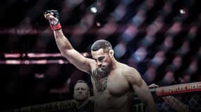 Carlos Ulberg lors de son combat face à Nicolae Negumereanu, à New York, en 2022. 