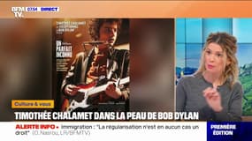 "Pendant cinq ans, je me suis lancé à fond": Timothée Chalamet incarne Bob Dylan dans le nouveau biopic "Un parfait inconnu"