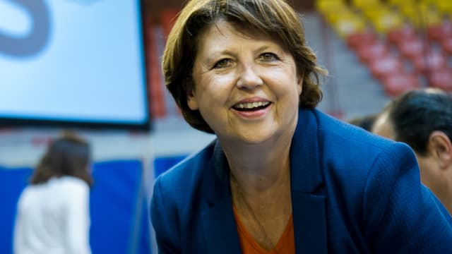 Martine Aubry à Lomme, dans le Nord, le 13 septembre 2014.