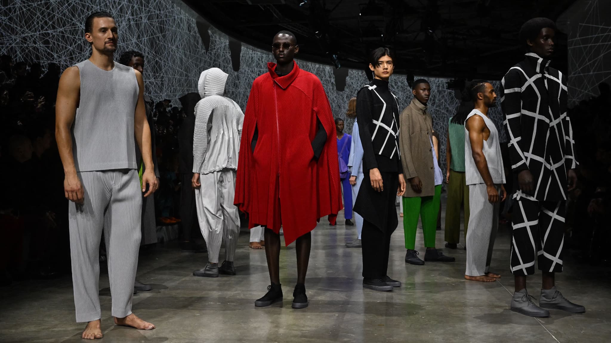 Le défilé Issey Miyake, le 19 janvier 2023 à Paris Le défilé Issey Miyake, le 19 janvier 2023 à Paris