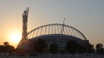 Stade de Doha au crépuscule du 1er octobre 2022. 