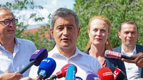 Gérald Darmanin à Tourcoing le 27 août 2023.
