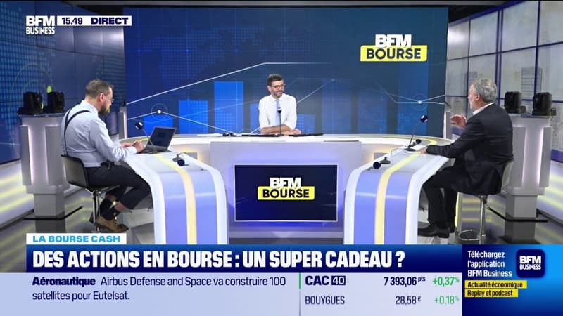 Des actions en bourse : un super cadeau