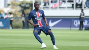 Mahamadou Sangaré lors du match de Youth League entre le PSG et Gérone - le 18/09/2024