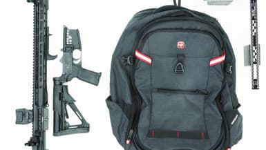 Images du fusil et du sac à dos de Thomas Crooks, l'homme qui a fait feu sur Donald Trump le 13 juillet 2024