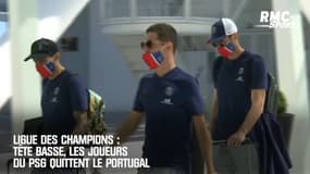 Ligue des champions : Tête basse, les joueurs du PSG quittent le Portugal