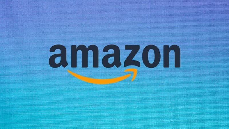 Le logo de l'entreprise Amazon. 