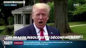 "Testé positivement... négatif": quand Donald Trump tente une blague sur le coronavirus