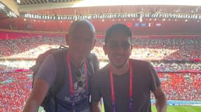 Gilbert Brisbois et Jimmy Braun lors de Croatie-Maroc