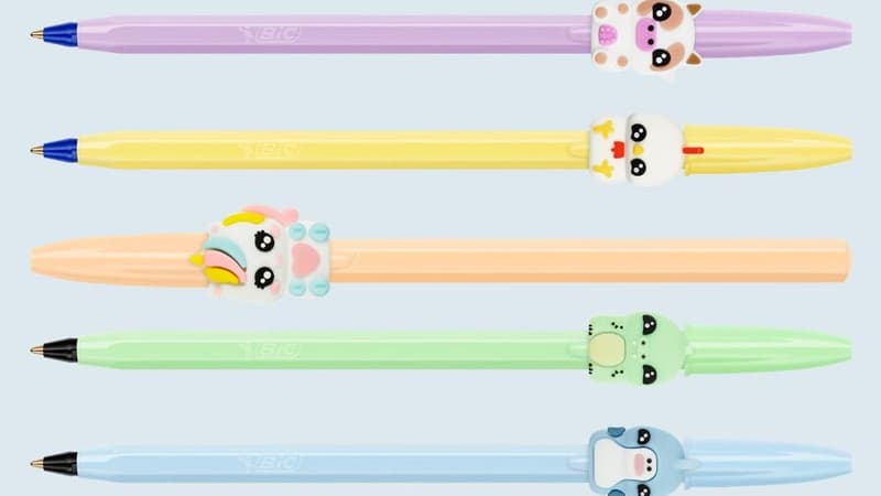 Après le carton de Legami, BIC sort à son tour une collection de stylos avec des animaux mignons