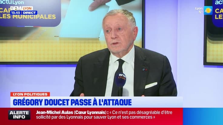 "Il y aura les électeurs pour juger": Jean-Michel Aulas réagit aux critiques de Grégory Doucet 